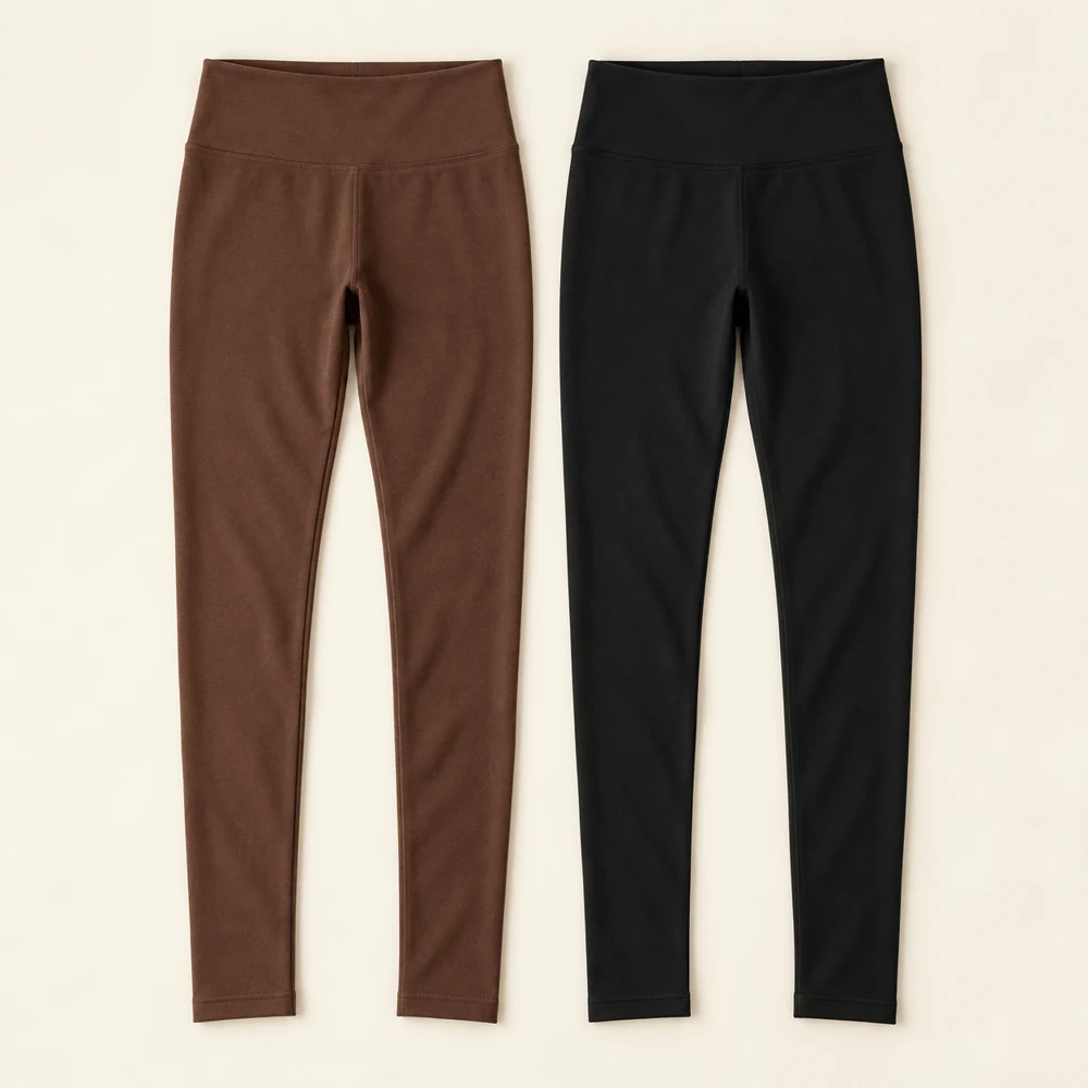 Softline Legging Duo — Cocoa / Black